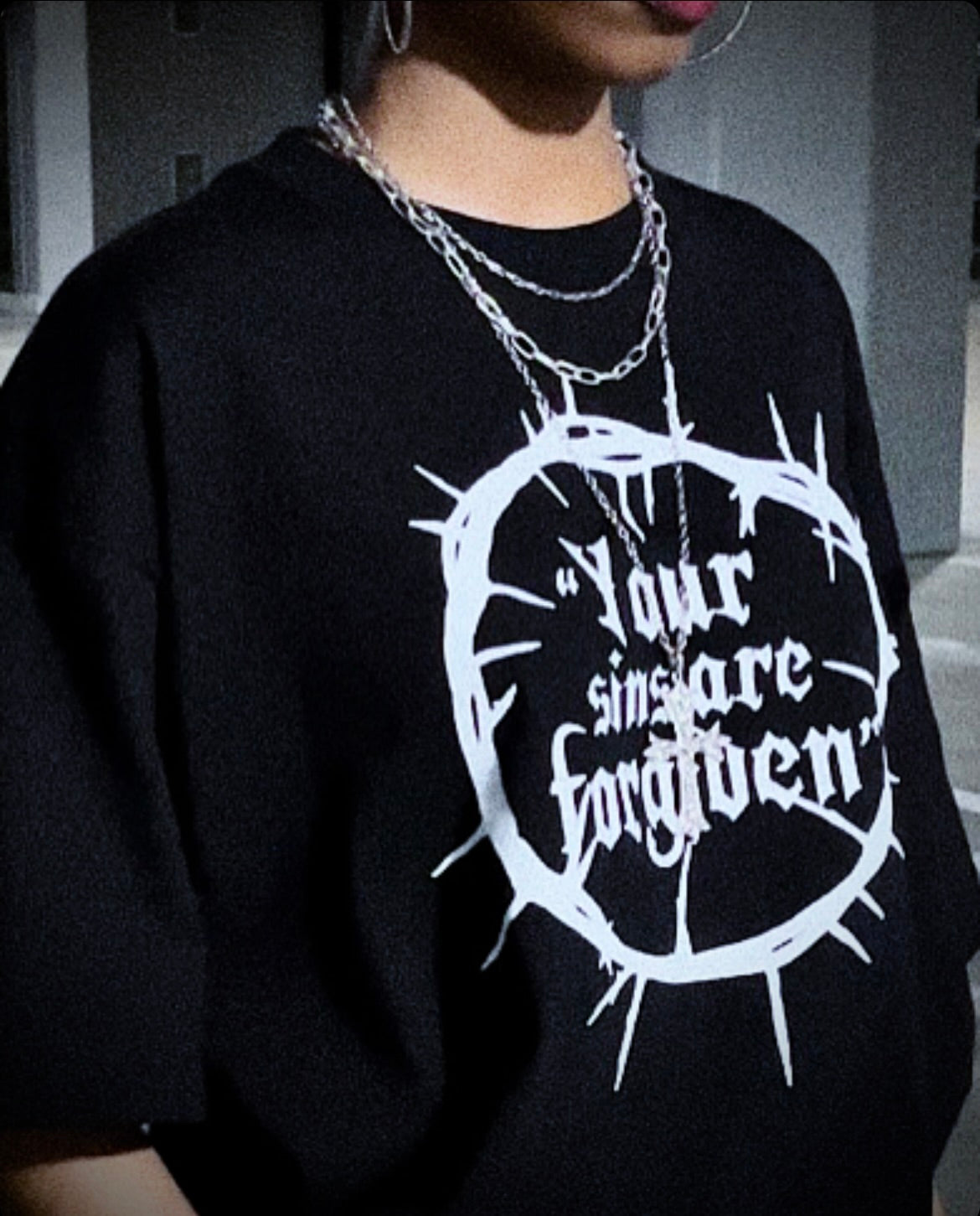 “Sins Forgiven” Oversized Tee